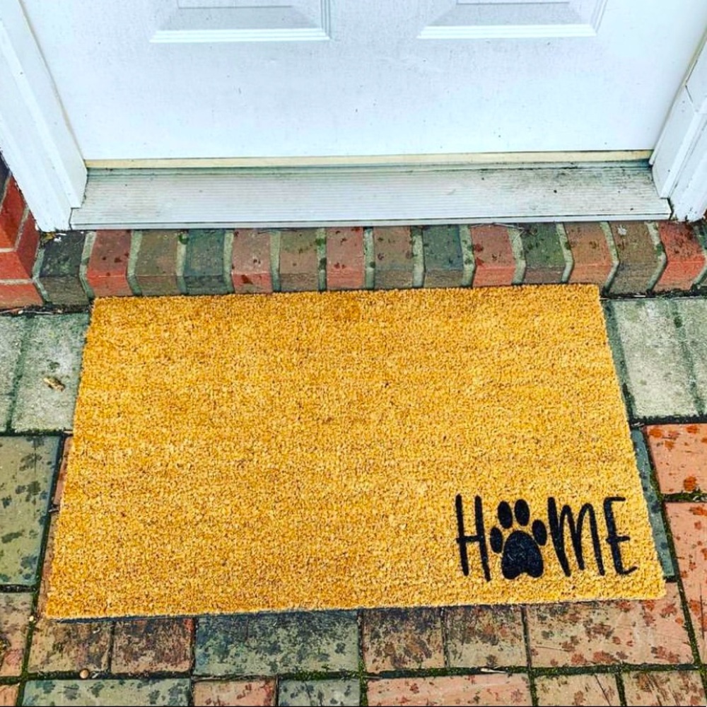 Home Paw Print Doormat